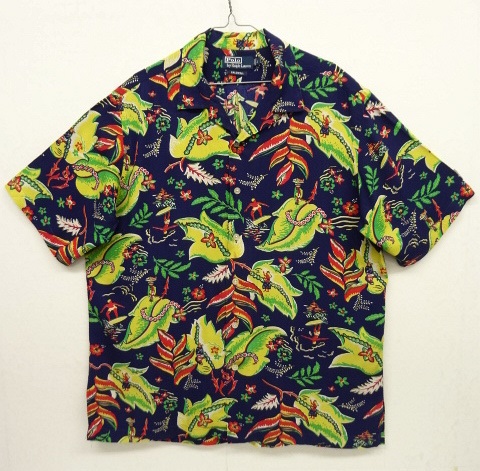 画像: 90'S RALPH LAUREN "CALDWELL" レーヨン 半袖 オープンカラー アロハシャツ (VINTAGE) 「S/S Shirt」 入荷しました。