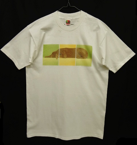 画像: 90'S WILLIAM WEGMAN "LYING DOG" FOTOFOLIO製 半袖 Tシャツ ホワイト (DEADSTOCK) 「T-Shirt」 入荷しました。