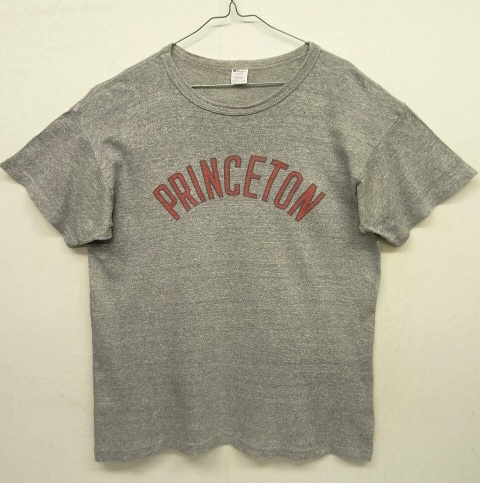 画像: 80'S CHAMPION トリコタグ 88/12 Tシャツ 染み込みプリント 杢グレー USA製 (VINTAGE) 「T-Shirt」 入荷しました。