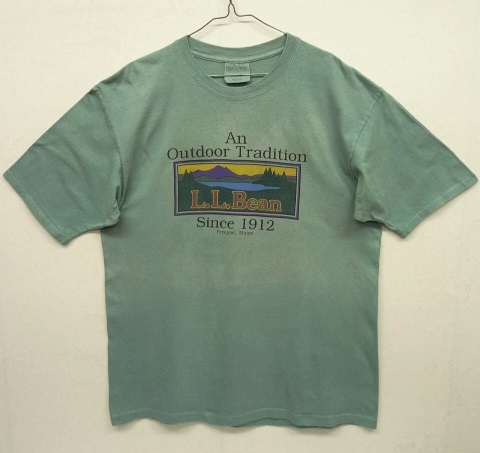 画像: 80'S LL Bean シングルステッチ 半袖 Tシャツ ライトグリーン USA製 (VINTAGE) 「T-Shirt」 入荷しました。
