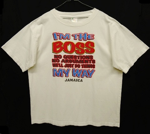 画像: I'M THE BOSS "JAMAICA" 半袖 Tシャツ ホワイト (VINTAGE) 「T-Shirt」 入荷しました。