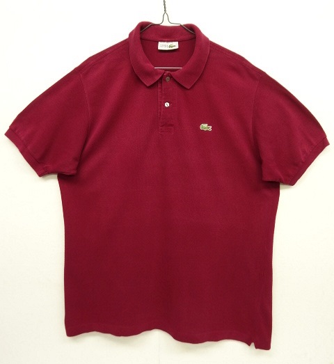 画像: 80'S CHEMISE LACOSTE ポロシャツ ワインレッド フランス製 (VINTAGE) 「S/S Polo」 入荷しました。