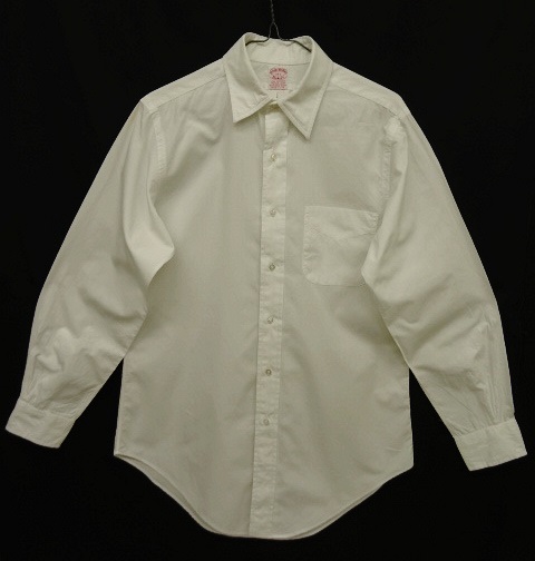 画像: 80'S BROOKS BROTHERS ブロード レギュラーカラーシャツ ホワイト USA製 (VINTAGE) 「L/S Shirt」 入荷しました。