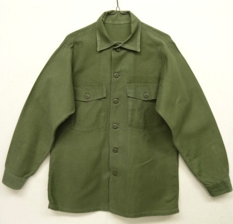 画像: 60'S アメリカ軍 US ARMY OG107 コットンサテン ユーティリティシャツ (VINTAGE) 「L/S Shirt」 入荷しました。