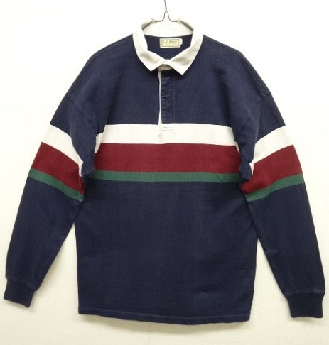 画像: 80'S LL Bean "COLUMBIA KNIT製" ラガーシャツ USA製 (VINTAGE) 「L/S Shirt」 入荷しました。