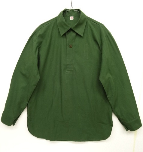 画像: 70'S スウェーデン軍 M55 裾ラウンド ミリタリーシャツ オリーブ (DEADSTOCK) 「L/S Shirt」 入荷しました。