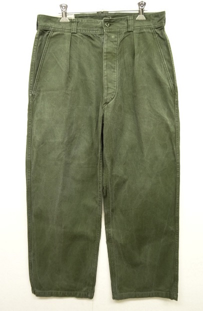 画像: 60'S フランス軍 AIR FORCE プリーツ入り ユーティリティパンツ (VINTAGE) 「Bottoms」 入荷しました。