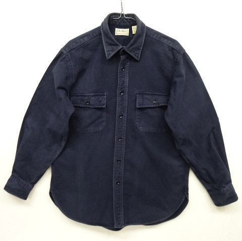画像: 80'S LL Bean "CHAMOIS CLOTH" 長袖シャツ ネイビー USA製 (VINTAGE) 「L/S Shirt」 入荷しました。
