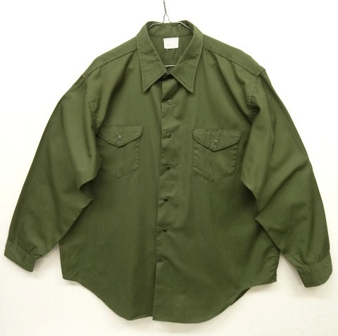 画像: 80'S OSH KOSH B'GOSH スナップボタン ワークシャツ OLIVE (VINTAGE) 「L/S Shirt」 入荷しました。