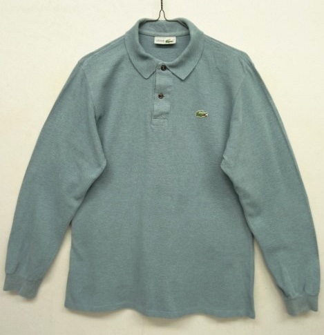 画像: 80'S CHEMISE LACOSTE 長袖 ポロシャツ ライトブルー杢 フランス製 (VINTAGE) 「L/S Shirt」 入荷しました。