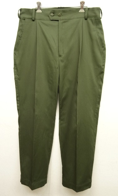 画像: HALLO FOX プリーツ入り コットン ワークパンツ OLIVE イタリア製 (NEW) 「Bottoms」 入荷しました。