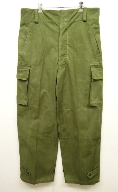 画像: 50'S フランス軍 M47 フィールドパンツ 前期型 OLIVE サイズ35 (DEADSTOCK) 「Bottoms」 入荷しました。