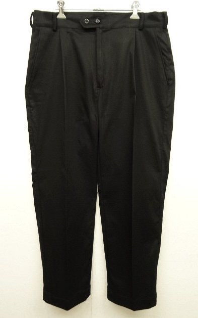 画像: HALLO FOX プリーツ入り コットン ワークパンツ BLACK イタリア製 (NEW) 「Bottoms」 入荷しました。