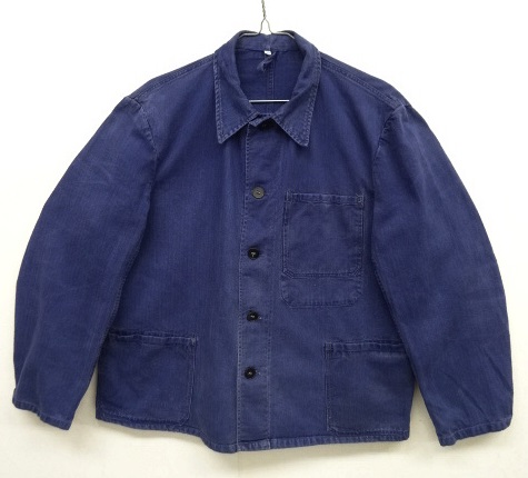 画像: 70'S ユーロワーク HBT ワークジャケット カバーオール BLUE (VINTAGE) 「Jacket」 入荷しました。