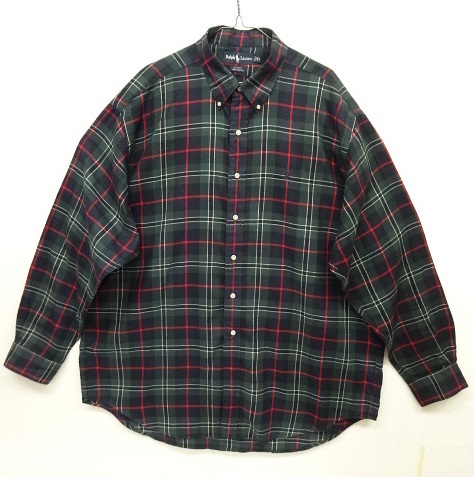 画像: 90'S RALPH LAUREN "BLAIRE" 同色ロゴ 長袖 BDシャツ チェック柄 (VINTAGE) 「L/S Shirt」 入荷しました。