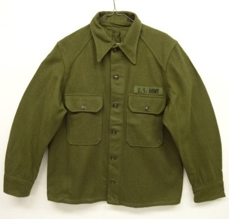 画像: 50'S アメリカ軍 US ARMY ウール フィールドシャツ OLIVE (VINTAGE) 「L/S Shirt」 入荷しました。
