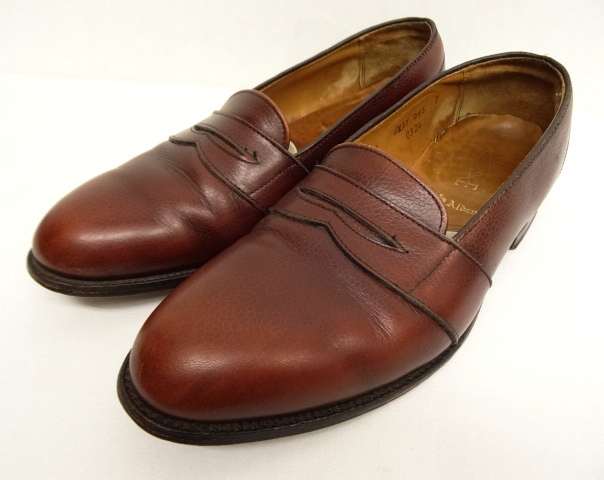 画像: ALDEN グレインレザー フルストラップローファー ブラウン USA製 (USED) 「Shoes」 入荷しました。