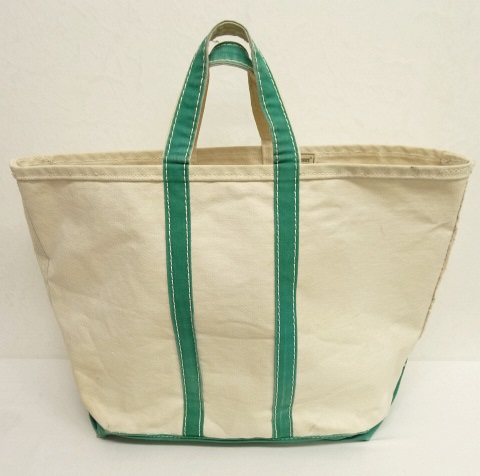 画像: 70'S LL Bean キャンバス トートバッグ グリーン/オフホワイト USA製 (VINTAGE) 「Bag」 入荷しました。