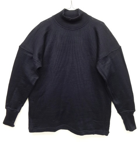 画像: イタリア軍 モックネック ウール セーター NAVY (DEADSTOCK) 「Knit」 入荷しました。