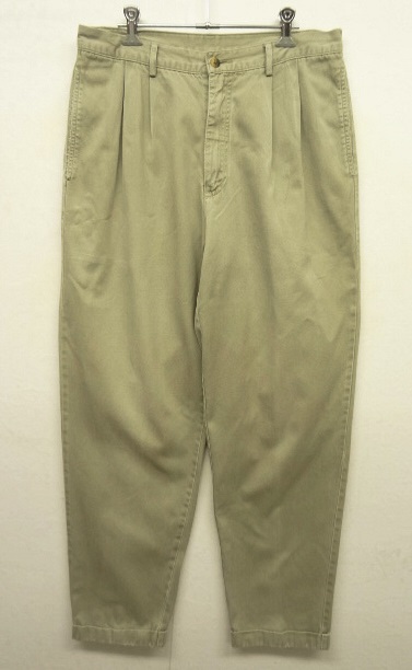 画像: 90'S GAP 旧タグ ツープリーツ テーパード チノパンツ BEIGE (VINTAGE) 「Bottoms」 入荷しました。