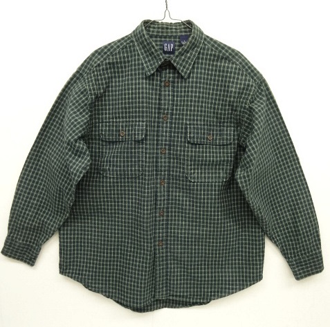 画像: 90'S GAP 旧タグ フラップ付きポケット ワークシャツ グラフチェック (VINTAGE) 「L/S Shirt」 入荷しました。