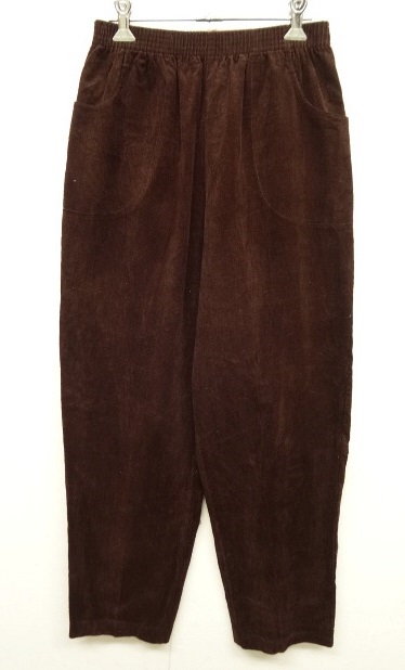 画像: ウエストゴム入り コーデュロイ イージーパンツ BROWN (USED) 「Bottoms」 入荷しました。