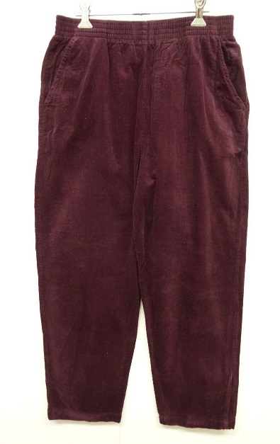 画像: ウエストゴム入り コーデュロイ イージーパンツ BURGUNDY (USED) 「Bottoms」 入荷しました。