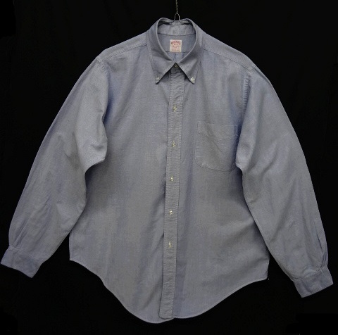画像: 70'S BROOKS BROTHERS "6ボタン" BDシャツ ブルー USA製 (VINTAGE) 「L/S Shirt」 入荷しました。