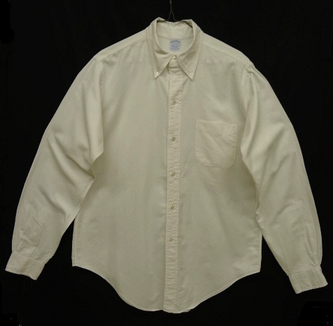 画像: 70'S BROOKS BROTHERS "6ボタン" BDシャツ ホワイト USA製 (VINTAGE) 「L/S Shirt」 入荷しました。