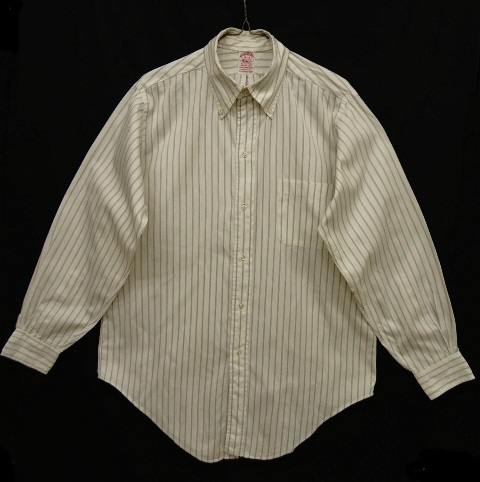 画像: 70'S BROOKS BROTHERS "6ボタン" BDシャツ ストライプ USA製 (VINTAGE) 「L/S Shirt」 入荷しました。