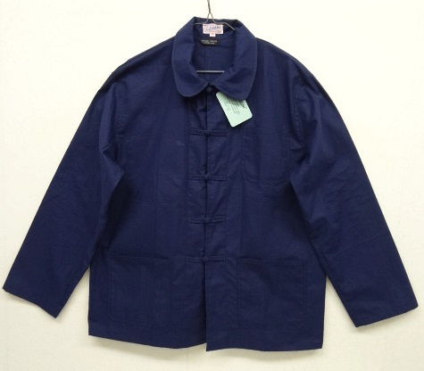 画像: フレンチチャイナ "セットアップ" チャイナジャケット & ワークパンツ INDIGO (DEADSTOCK) 「Jacket」 入荷しました。