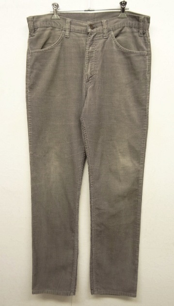 画像: 80'S LEVIS 519 コーデュロイパンツ 42TALONジップ GREY USA製 W34L33 (VINTAGE) 「Bottoms」 入荷しました。