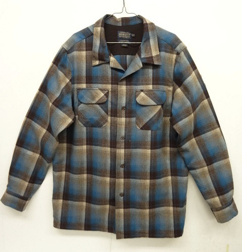 画像: PENDLETON "BOARD SHIRT" オープンカラー ウールシャツ オンブレチェック (USED) 「L/S Shirt」 入荷しました。