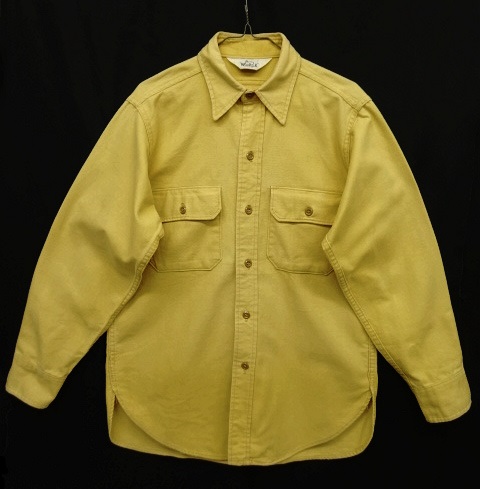 画像: 70'S WOOLRICH "CHAMOIS CLOTH" 長袖シャツ マスタード (VINTAGE) 「L/S Shirt」 入荷しました。