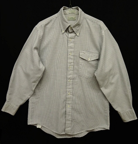 画像: 80'S LL Bean 長袖 BDシャツ タッターソールチェック USA製 (VINTAGE) 「L/S Shirt」 入荷しました。