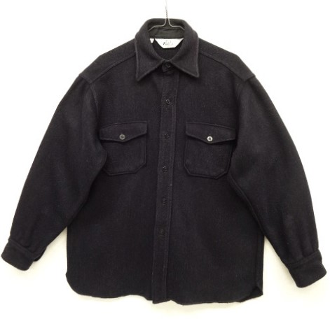 画像: 70'S WOOLRICH イカリボタン ウール CPOシャツ ネイビー (VINTAGE) 「L/S Shirt」 入荷しました。