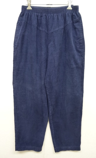 画像: ウエストゴム入り コーデュロイ イージーパンツ NAVY USA製 (USED) 「Bottoms」 入荷しました。