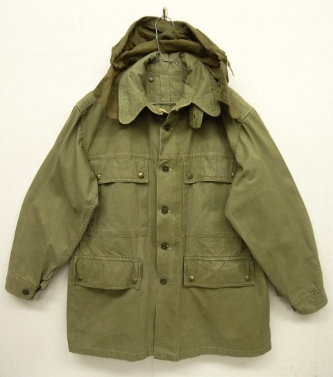 画像: 40'S イタリア軍 フード付き フィールドコート コの字留めジップ KHAKI (VINTAGE) 「Jacket」 入荷しました。