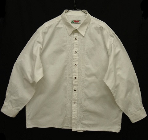 画像: ユーロヴィンテージ オーストリア発 チロリアンシャツ WHITE (VINTAGE) 「L/S Shirt」 入荷しました。