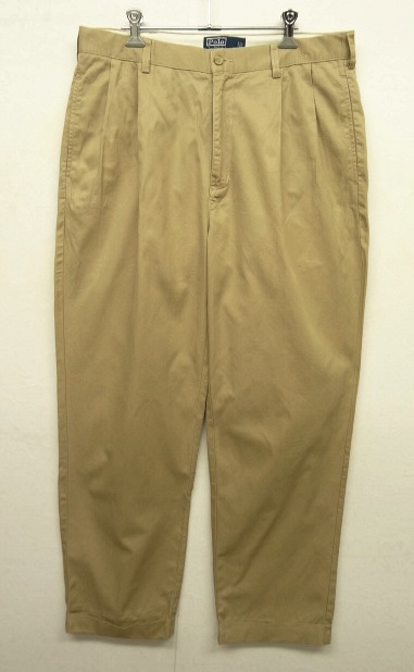 画像: 90'S RALPH LAUREN "HAMMMOND PANT" ツープリーツ チノパンツ TAN (VINTAGE) 「Bottoms」 入荷しました。