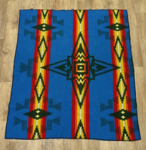 画像: PENDLETON ウールラグ ネイティブ柄 140cm x 125cm USA製 (USED) 「Antique Goods」 入荷しました。