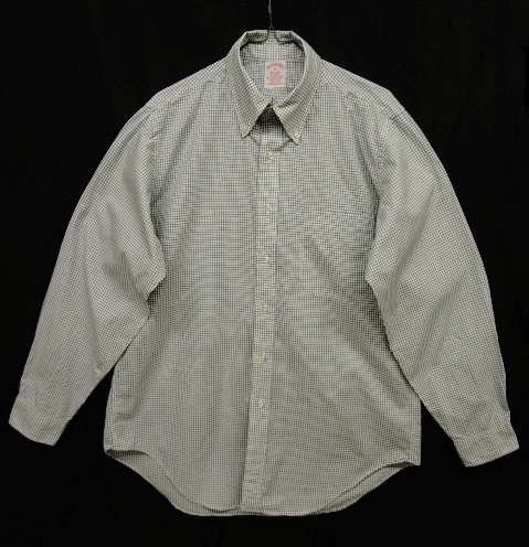 画像: 90'S BROOKS BROTHERS ポプリン BDシャツ タッターソールチェック柄 USA製 (VINTAGE) 「L/S Shirt」 入荷しました。