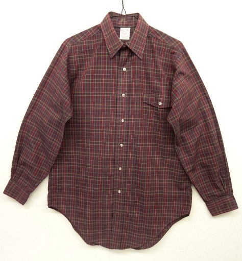 画像: 80'S BROOKS BROTHERS ポプリンシャツ チェック柄 USA製 (VINTAGE) 「L/S Shirt」 入荷しました。