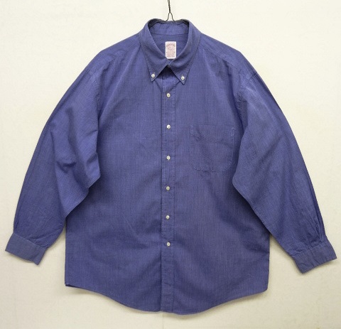 画像: 90'S BROOKS BROTHERS 刷毛目ポプリン BDシャツ ブルー USA製 (VINTAGE) 「L/S Shirt」 入荷しました。