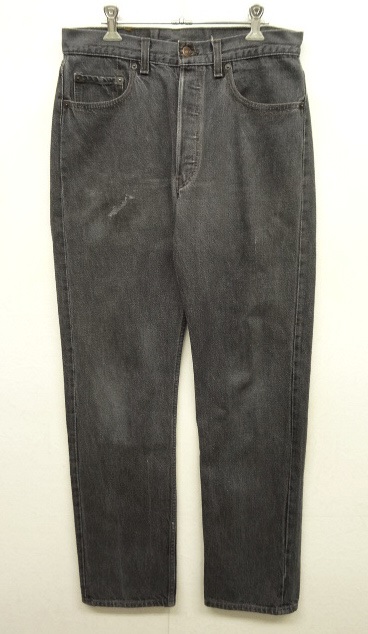画像: 80'S LEVIS 501 デニム 先染め BLACK USA製 W33L34 (VINTAGE) 「Bottoms」 入荷しました。