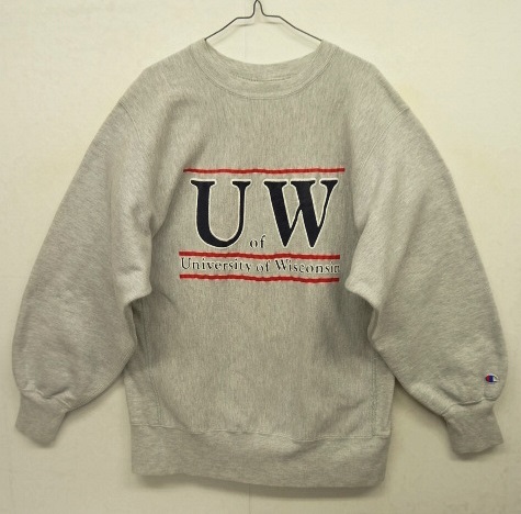 画像: 90'S CHAMPION 刺繍タグ リバースウィーブ グレー USA製 (VINTAGE) 「Sweat Shirt」 入荷しました。