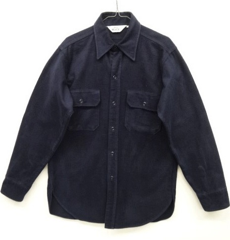画像: 70'S WOOLRICH "CHAMOIS CLOTH" 長袖シャツ ネイビー (VINTAGE) 「L/S Shirt」 入荷しました。