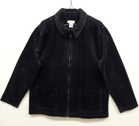 画像: CHRISTOPHER & BANKS 太畝コーデュロイ ジップジャケット ネイビー (USED) 「Jacket」 入荷しました。