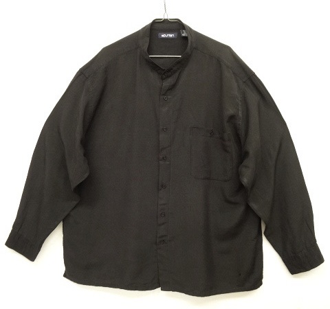 画像: PURITAN レーヨン バンドカラーシャツ BLACK (USED) 「L/S Shirt」 入荷しました。