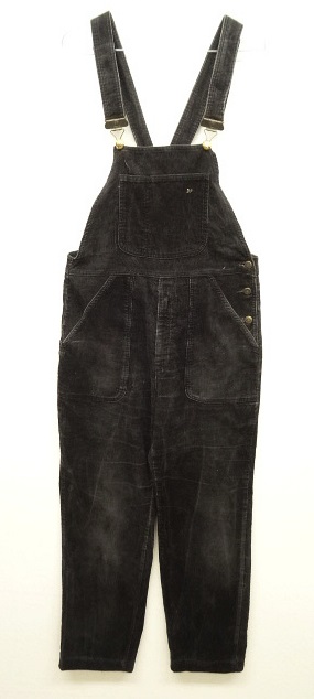 画像: BP コーデュロイ オーバーオール ブラック (VINTAGE) 「Bottoms」 入荷しました。